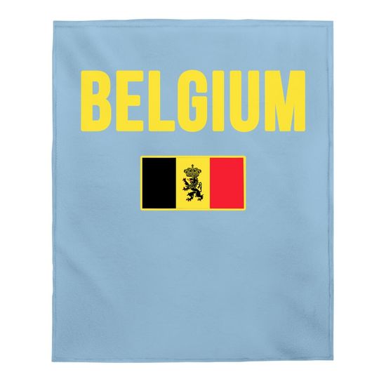 Belgium Flag Souvenir Baby Blanket