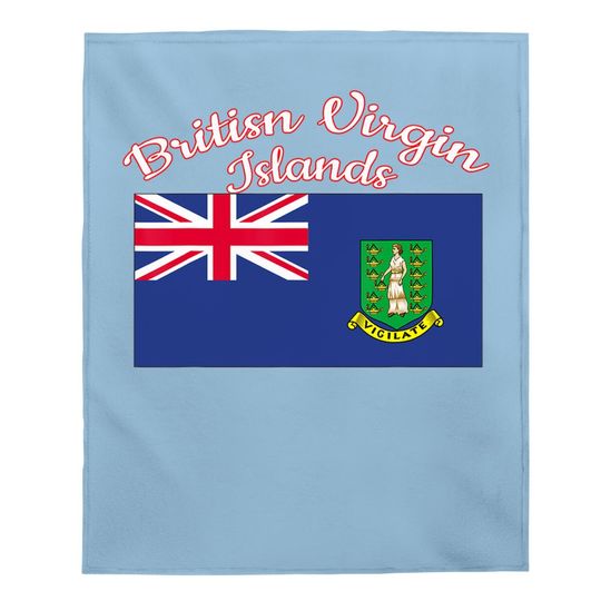 British Virgin Islands Flag Baby Blanket