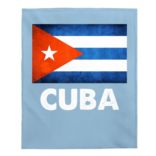 Cuba Cuban Flag Baby Blanket