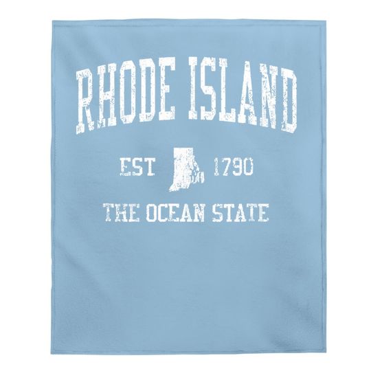 Rhode Island Vintage Sports Ri Design Baby Blanket