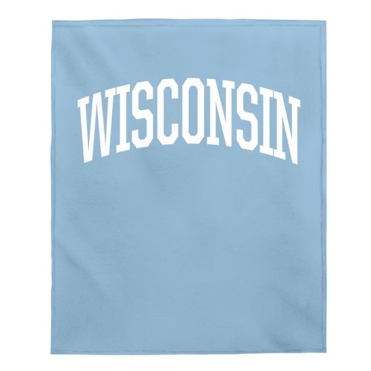 Wisconsin Wisconsin Sports College Baby Blanket