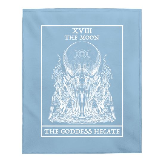 The Goddess Hecate Tarot Card Moon Witch Wiccan Witchy Baby Blanket