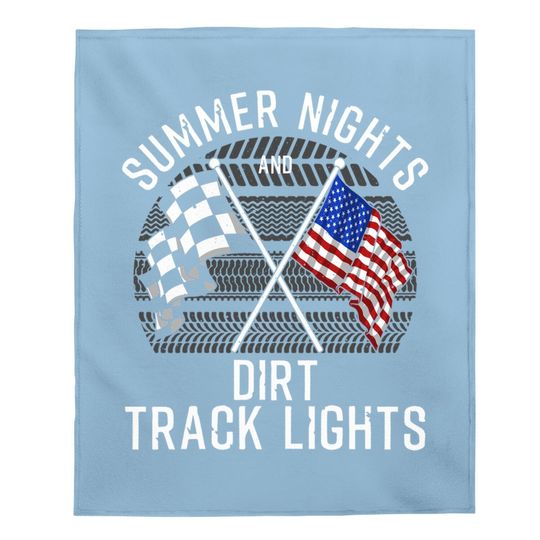 Funny Dirt Racing Dirt Track Racing Tt Baby Blanket