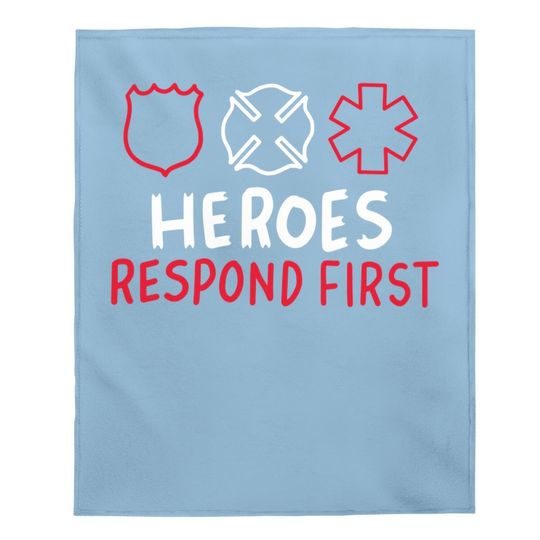 Emergency Medical Responders Hero Appreciation Emergency Baby Blanket