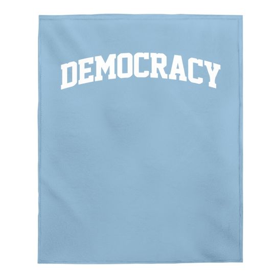 Democracy Vintage Sports Arch Souvenir Baby Blanket