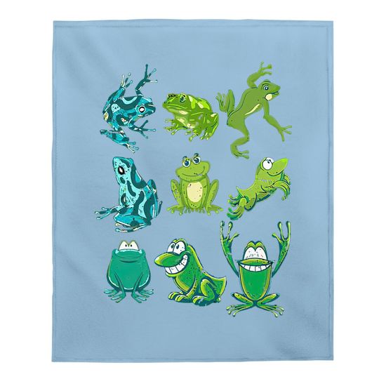 Rainforest Amphibian Gift Idea Cute Frog Baby Blanket