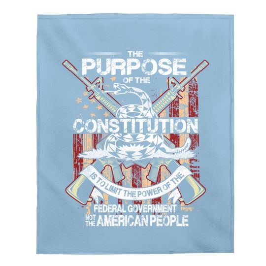 American Constitution Federal Government Guns Baby Blanket