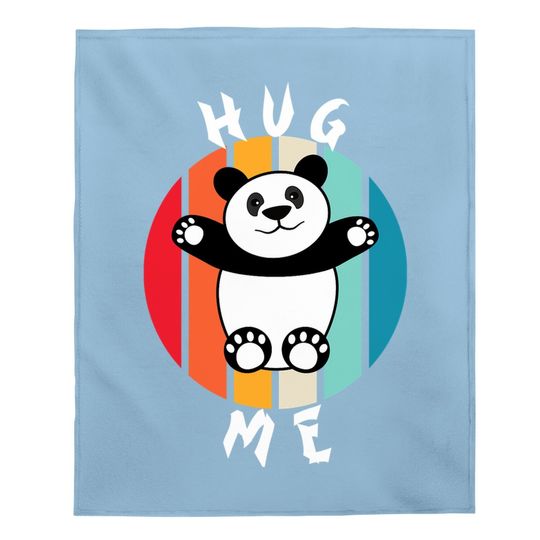 Retro Style Hug Me Panda Baby Blanket