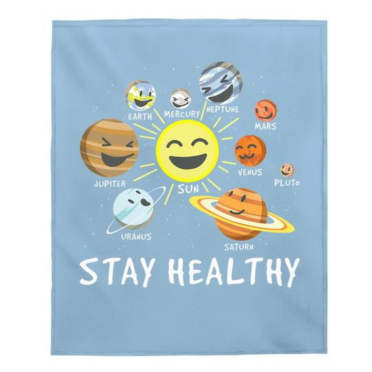Health Astronaut - Solar System Gift Idea Child Health Day Baby Blanket