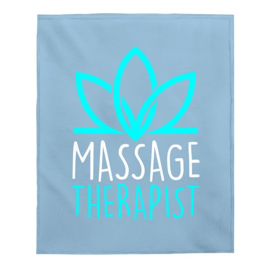 Massage Therapist Gift Blooming Flower Massage Therapy Baby Blanket