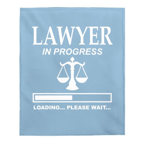 Scales Of Justice Lawyer In Progress Law School Student Fun Baby Blanket