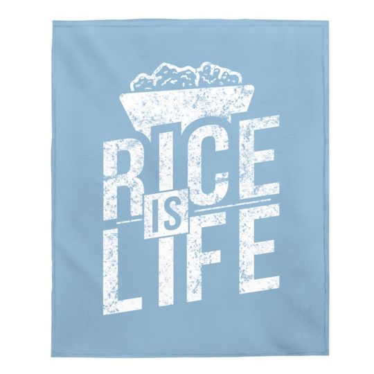 Filipino Rice Is Life Baby Blanket