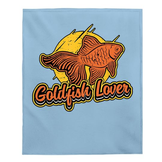 Goldfish Lover Cute Aquarium Vintage Baby Blanket