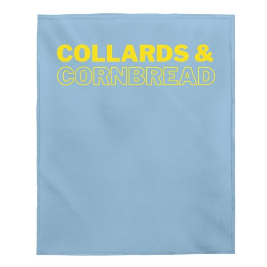 Collards & Cornbread Southern Food Baby Blanket