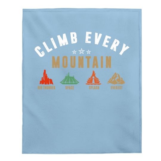 Climb Every Mountain Space Splash Everest Baby Blanket