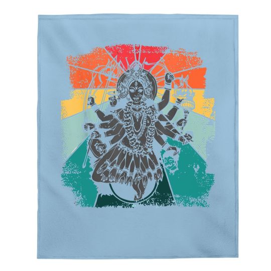 Vintage Kali Hindu Goddess Mahavidyas Ancient Indian Yoga Baby Blanket