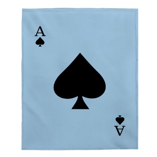 Ace Of Spades Deck Of Cards Halloween Costume Baby Blanket