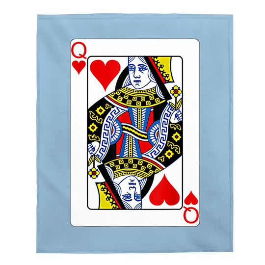Playing Card Queen Of Hearts Baby Blanket Valentine's Day Costume