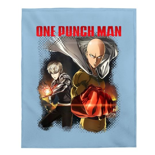 Anime-one-punch-kawaii Otaku-man-japanese-waifu Manga Baby Blanket
