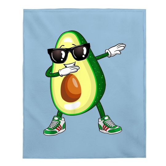 Dabbing Avocado Baby Blanket