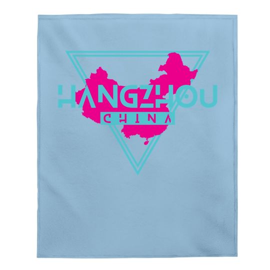 Hangzhou China Retro Triangle Souvenir Baby Blanket