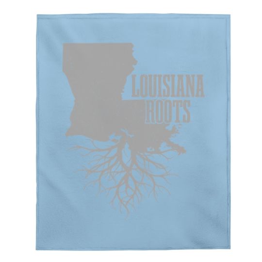 Louisiana Roots Vintage Usa Patriotic Pride State Baby Blanket