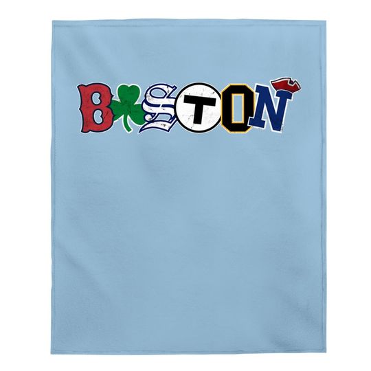 Vintage Boston Sports Fan City Pride Baby Blanket