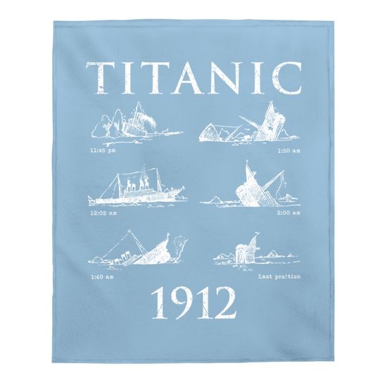 Titanic Remembrance Day Titanic Sinking Baby Blanket
