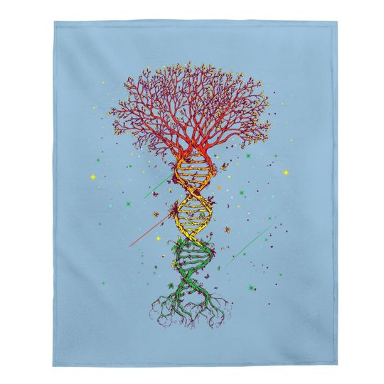 Dna Tree Life Genetics Biologist Science Earth Day Baby Blanket