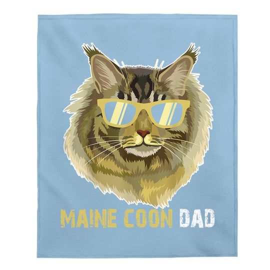 Maine Coon Dad Baby Blanket