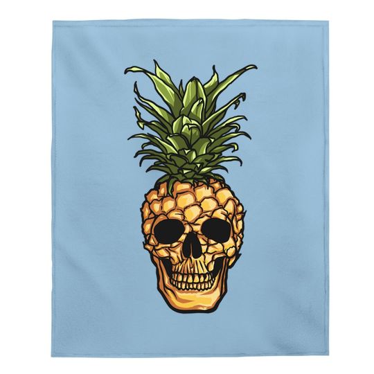 Pineapple Skull Baby Blanket Pineapple Baby Blanket