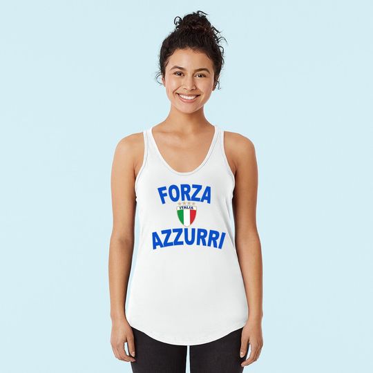 Italy Forza Azzurri Soccer Jersey Tank Top