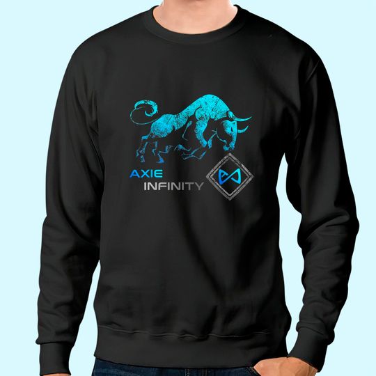 Axie Infinity Crypto BULLRUN AXS Shard Token for Video Games Sweatshirt