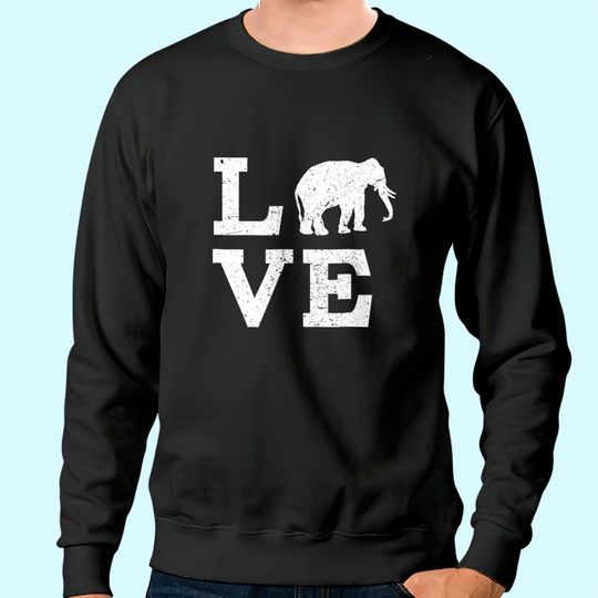 I Love Elephants Sweatshirt