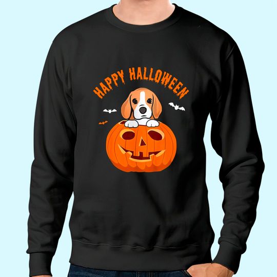 Happy Halloween Beagle Dog Pumpkin Sweatshirt