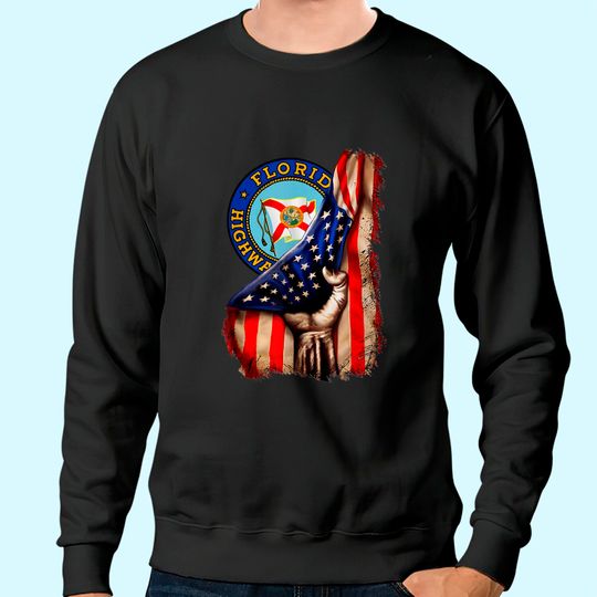Florida Highway Patrol American Flag Sweatshirt