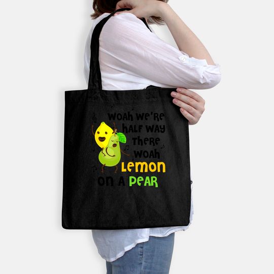 Lemon On A Pear | Funny Foodie Tote Bag