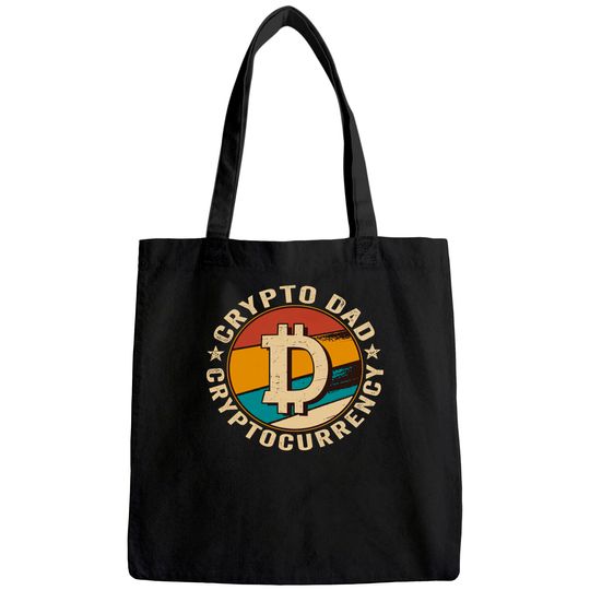 Crypto Dad Tote Bag, Bitcoin Millionaire Tote Bag, Crypto Trader, Dad Gift