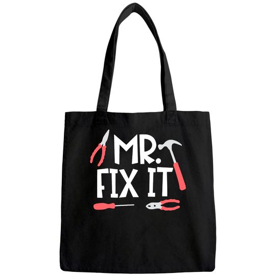 Unique Baby Fathers Day Daddy and Me Tote Bag Mr Fix It