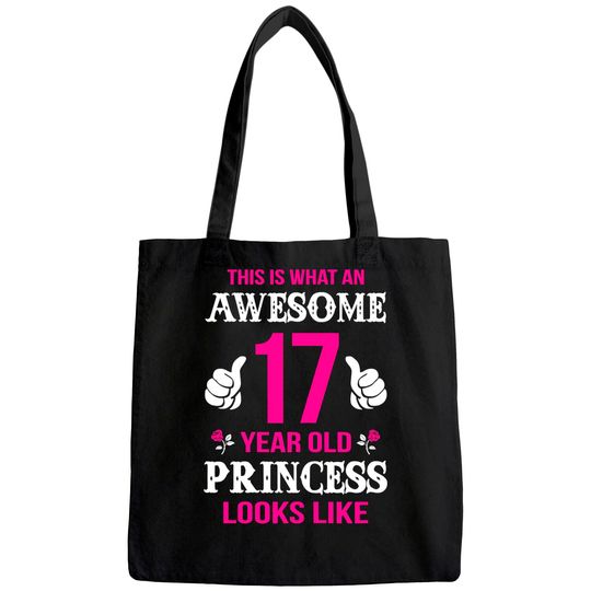 17th Girl Birthday Gift 17 Year Old Girl Princess Tote Bag