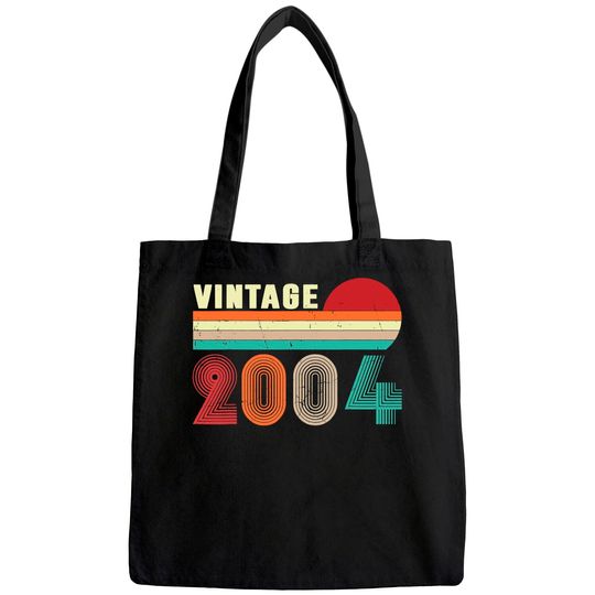 Vintage 2004 Funny 17 Years Old Boys and Girls 17th Birthday Tote Bag