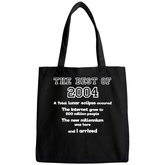 2004 17th birthday Tote Bag gift for 17 year old boys / girls Tote Bag