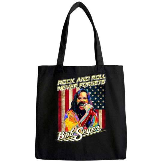 Vintage Bob Art Seger Vaporwave Classics Retro Flag American Tote Bag