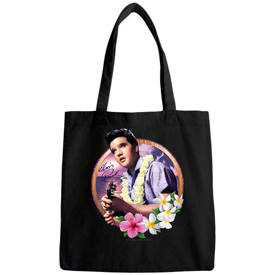 Elvis Presley Luau King  Tote Bag