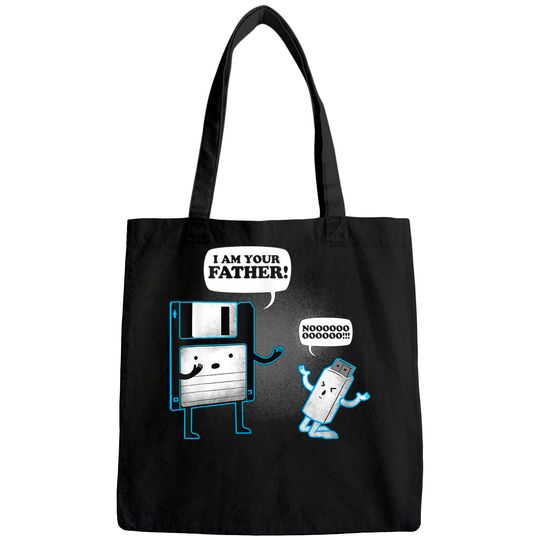 "I am your father" Floppy Disk & USB funny Tote Bag