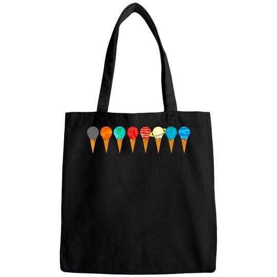 Solar System Ice Cream Planets Tote Bag