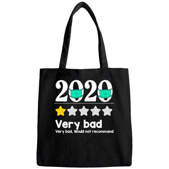 Funny 2020 Review - 1 Star Very bad year would not recommend Tote Bag
