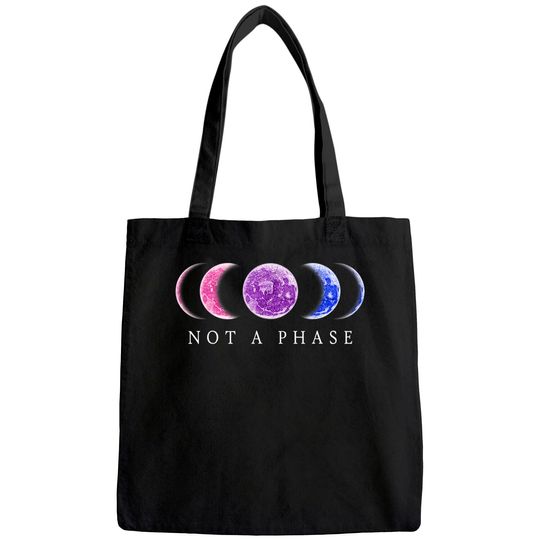 Bi Pride Tote Bag - "Not a Phase" - bisexual Tote Bag Tote Bag