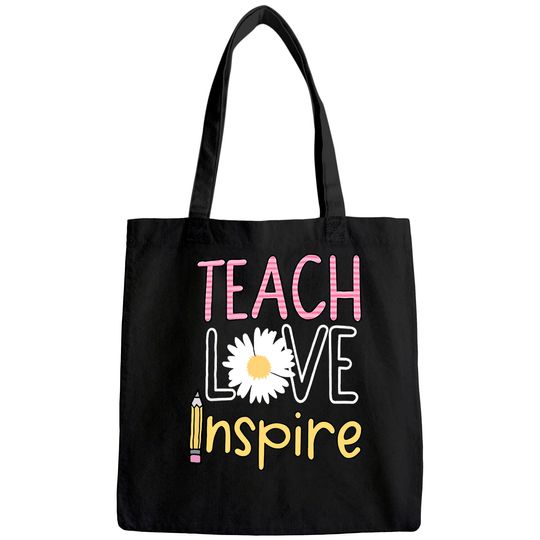 Summer Teacher Teach Love Inspire Tote Bag