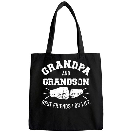 Grandpa And Grandson Best Friends For Life Men's Tote Bag